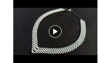 Making of a simple pearl necklace
